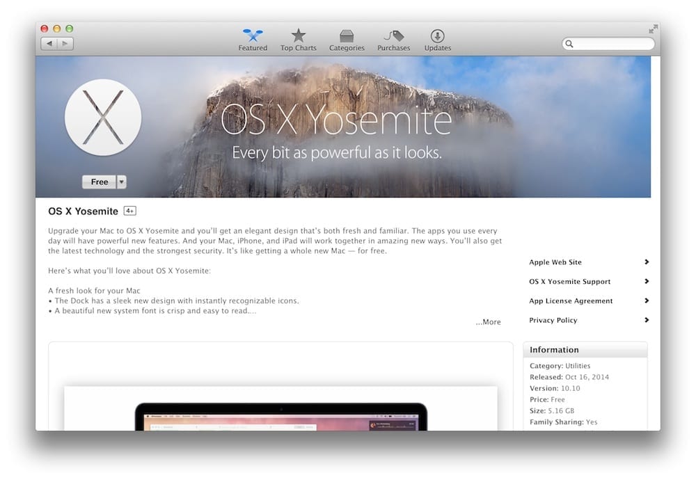 full version of os x yosemite for download?